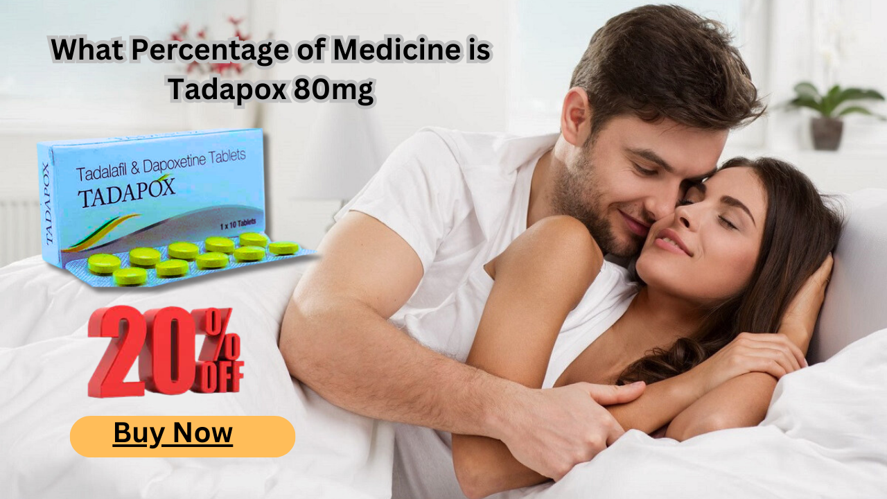 Unveiling the Secret - What Percentage of Medicine is Tadapox 80mg